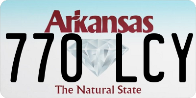 AR license plate 770LCY
