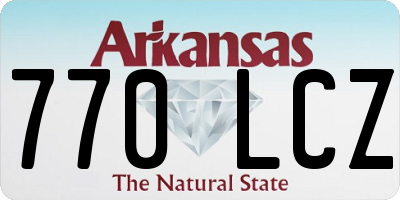AR license plate 770LCZ