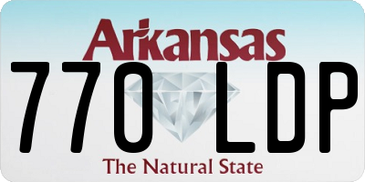 AR license plate 770LDP