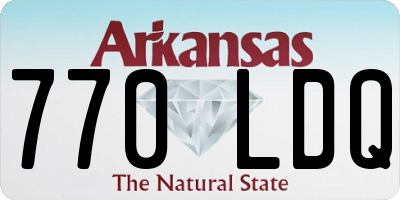 AR license plate 770LDQ