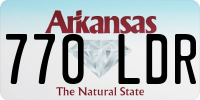 AR license plate 770LDR