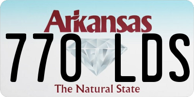 AR license plate 770LDS