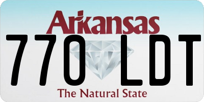 AR license plate 770LDT