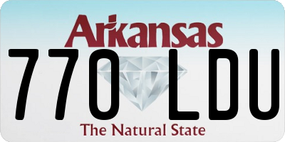 AR license plate 770LDU
