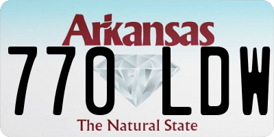 AR license plate 770LDW