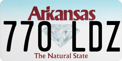 AR license plate 770LDZ