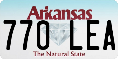 AR license plate 770LEA