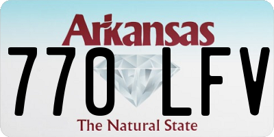 AR license plate 770LFV