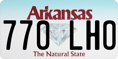 AR license plate 770LHO