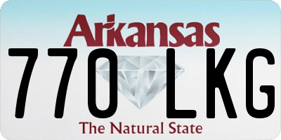 AR license plate 770LKG