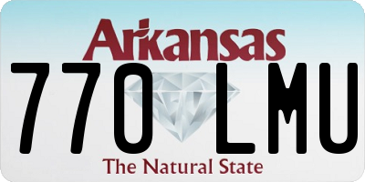 AR license plate 770LMU
