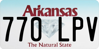 AR license plate 770LPV