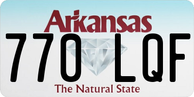 AR license plate 770LQF