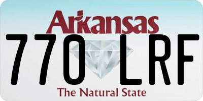 AR license plate 770LRF
