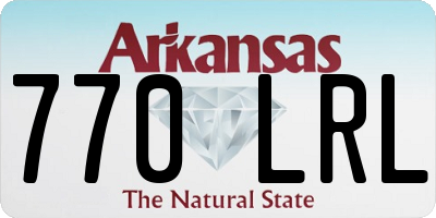 AR license plate 770LRL
