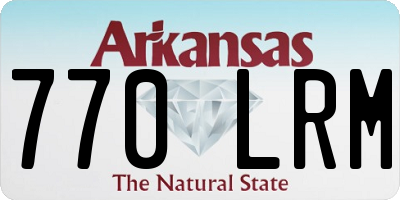 AR license plate 770LRM