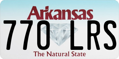 AR license plate 770LRS