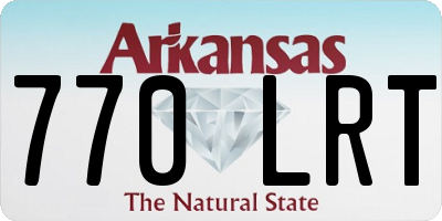AR license plate 770LRT