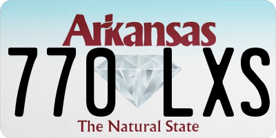 AR license plate 770LXS