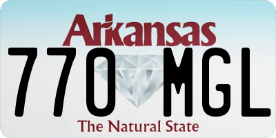 AR license plate 770MGL