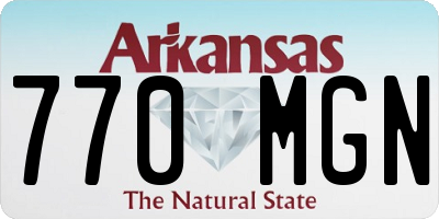 AR license plate 770MGN