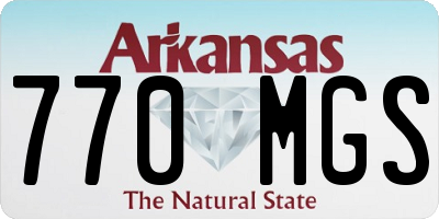 AR license plate 770MGS