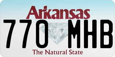 AR license plate 770MHB