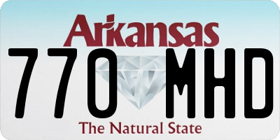 AR license plate 770MHD