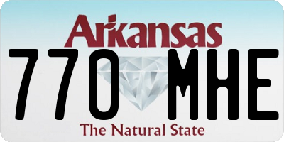 AR license plate 770MHE