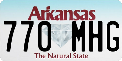 AR license plate 770MHG