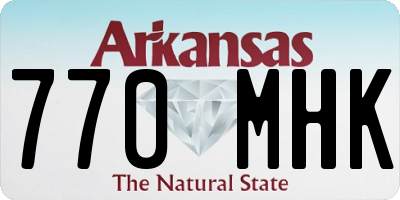 AR license plate 770MHK