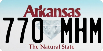 AR license plate 770MHM