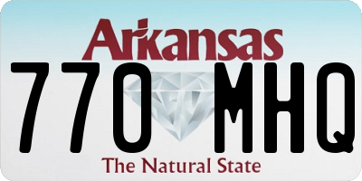 AR license plate 770MHQ