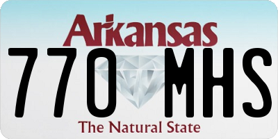 AR license plate 770MHS