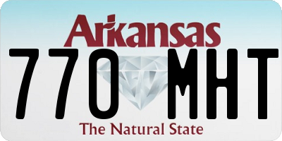 AR license plate 770MHT