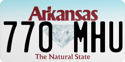AR license plate 770MHU