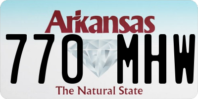 AR license plate 770MHW