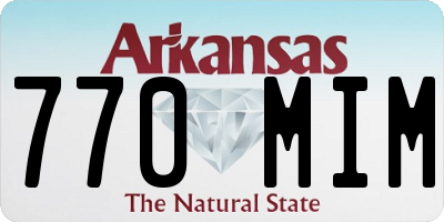AR license plate 770MIM