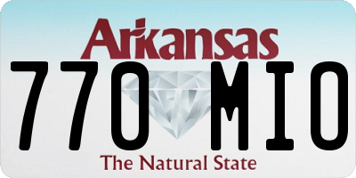 AR license plate 770MIO