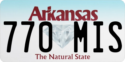 AR license plate 770MIS