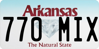 AR license plate 770MIX