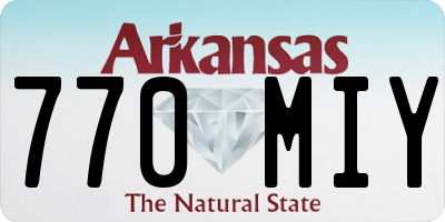 AR license plate 770MIY
