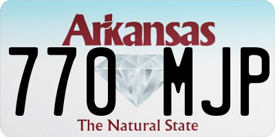 AR license plate 770MJP