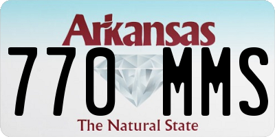 AR license plate 770MMS