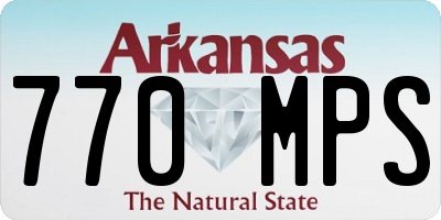 AR license plate 770MPS
