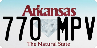 AR license plate 770MPV