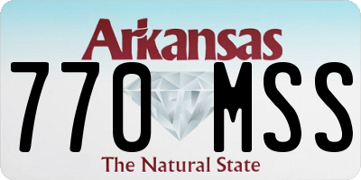 AR license plate 770MSS