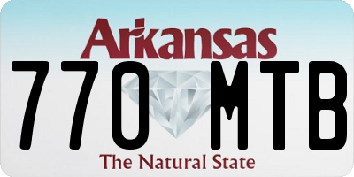 AR license plate 770MTB