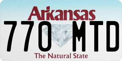 AR license plate 770MTD