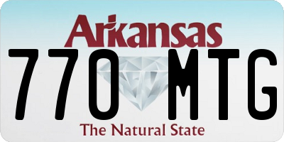 AR license plate 770MTG